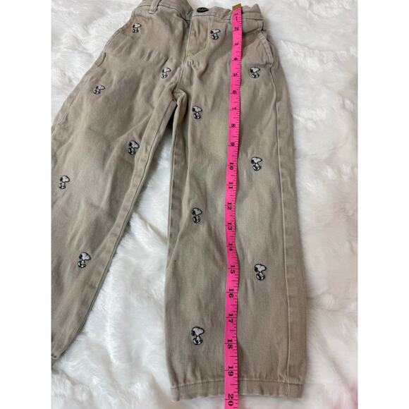 Janie and Jack Peanuts Snoopy Straight Leg Embroidered Khaki Pants Kids 3 *good* - Picture 13 of 13